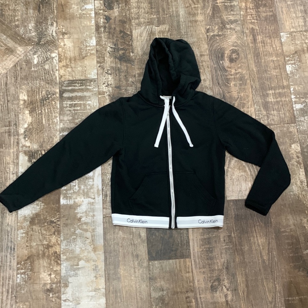 Calvin Klein Modern Cotton Stretch Zip Sleep Hoodie